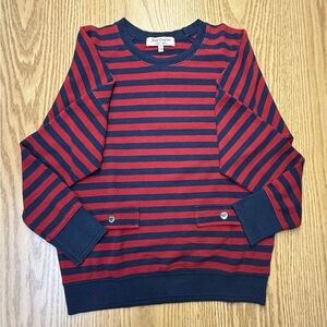 Juicy Couture Striped Navy and Red Sweater